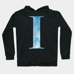 Clouds Blue Sky Initial Letter I Hoodie